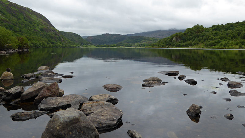 Llyn Dinas on Sunday. Photo by Ed Bramley